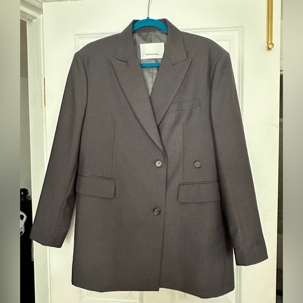 THE FRANKIE SHOP ALANA BLAZER CHARCOAL XS/S